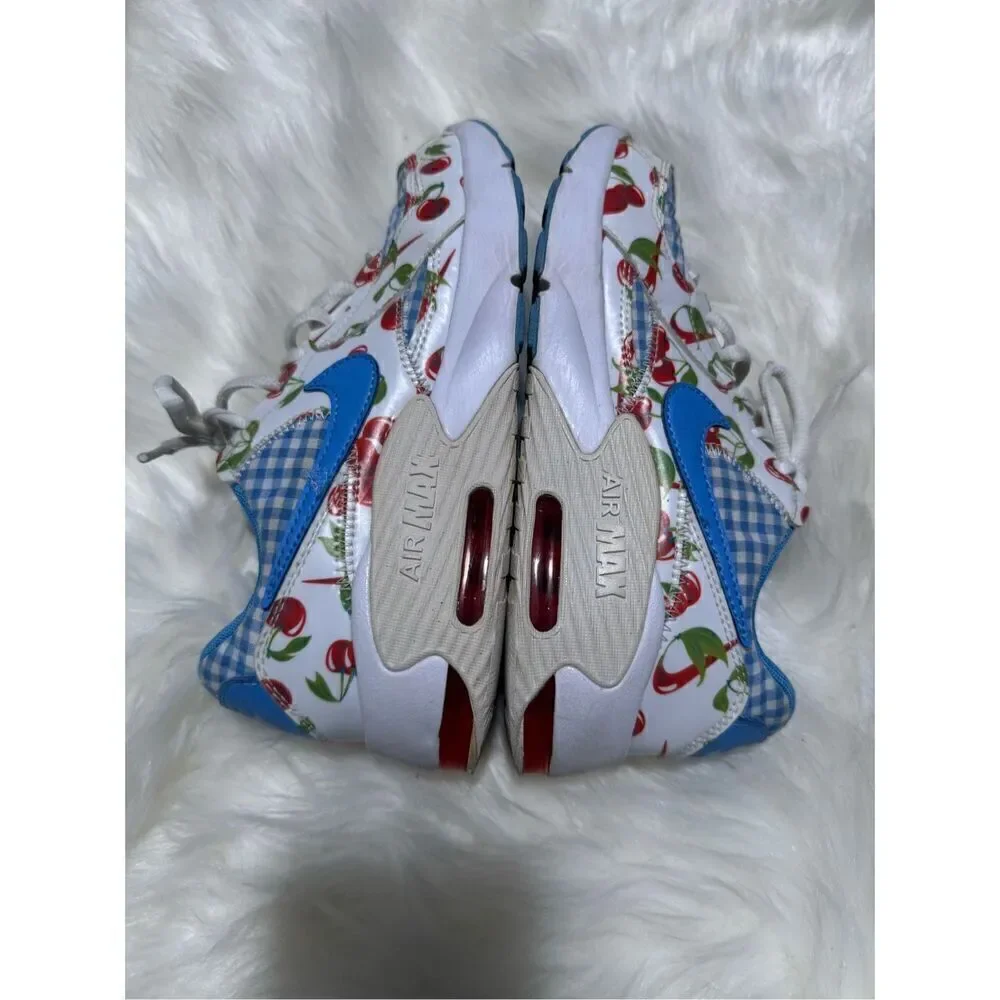Nike Air Max Excee picnic plaid cherry blue white 4.5y
